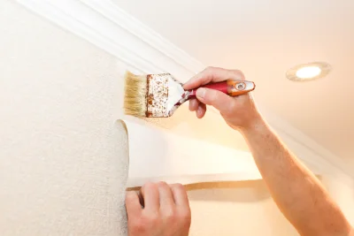 Pose de papier peint à Nay — revêtements muraux et toiles de verre